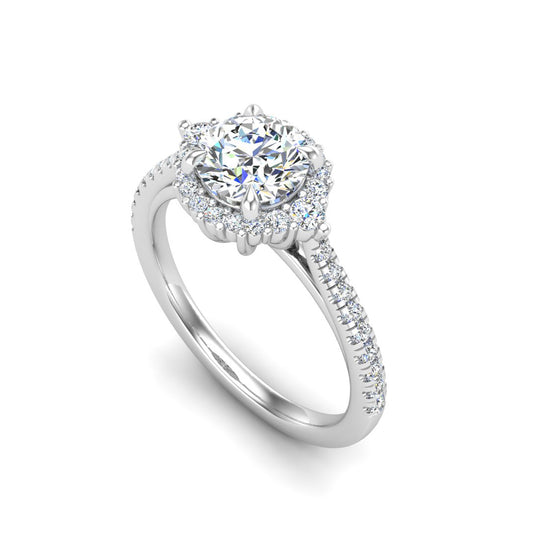 Hannah Diamond Halo Engagement Ring