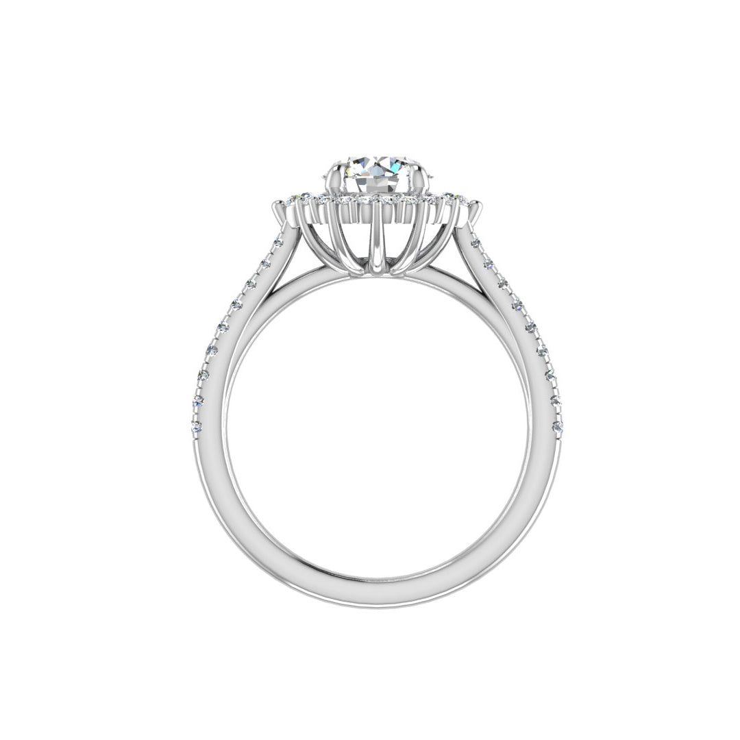 Hannah Diamond Halo Engagement Ring