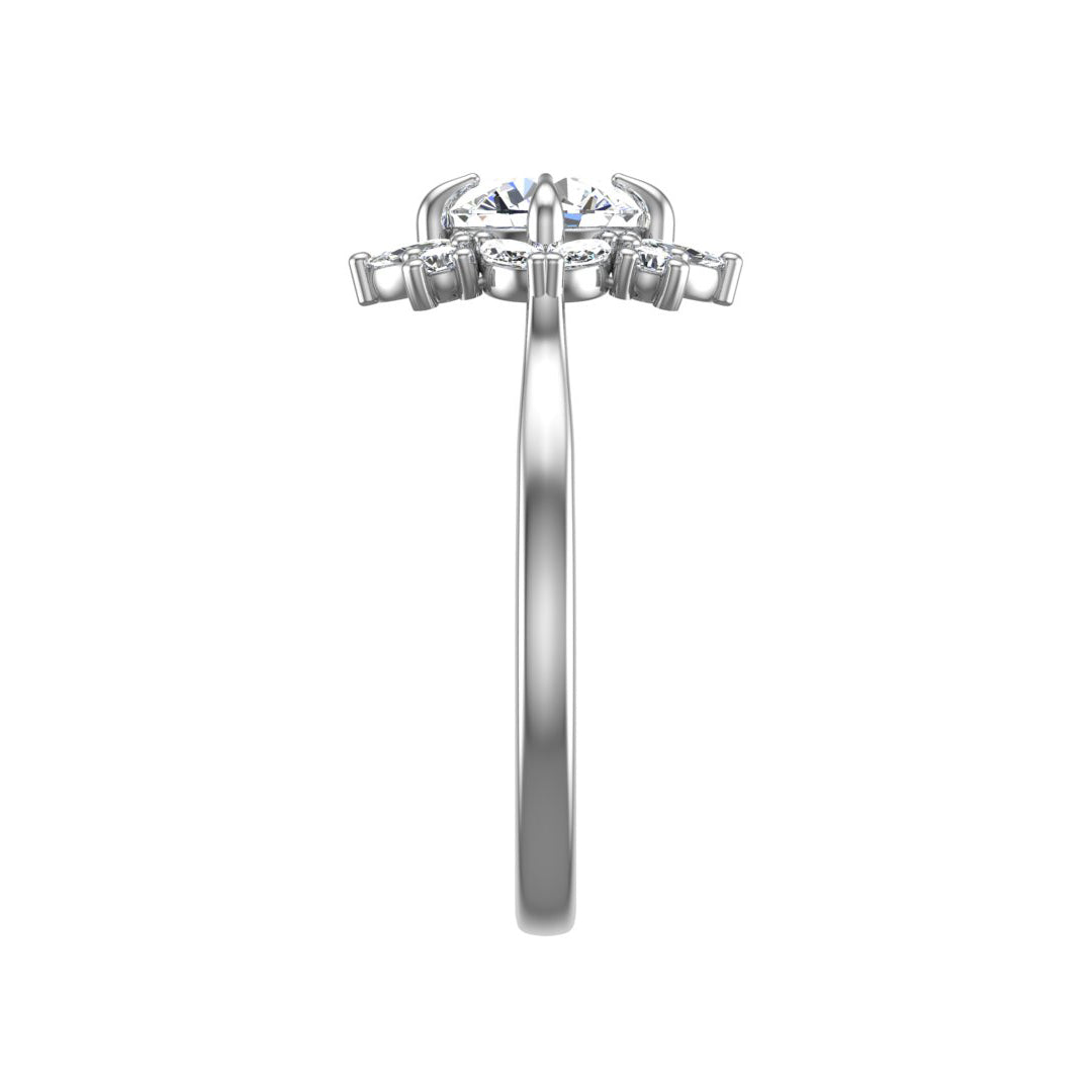 Samantha Marquise Halo Engagement Ring