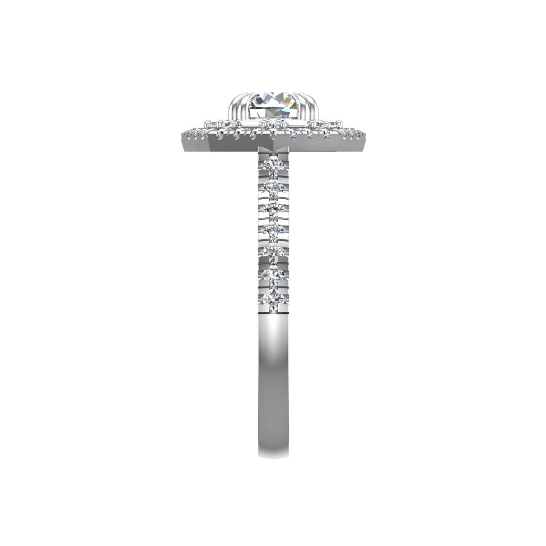 Eva Double Halo Engagement Ring
