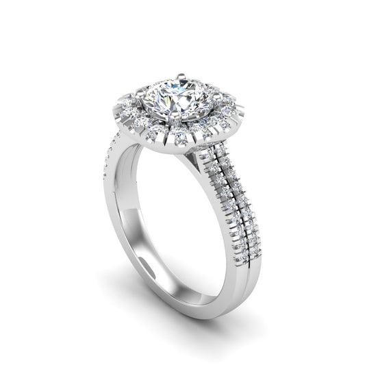 Piper Halo Engagement Ring