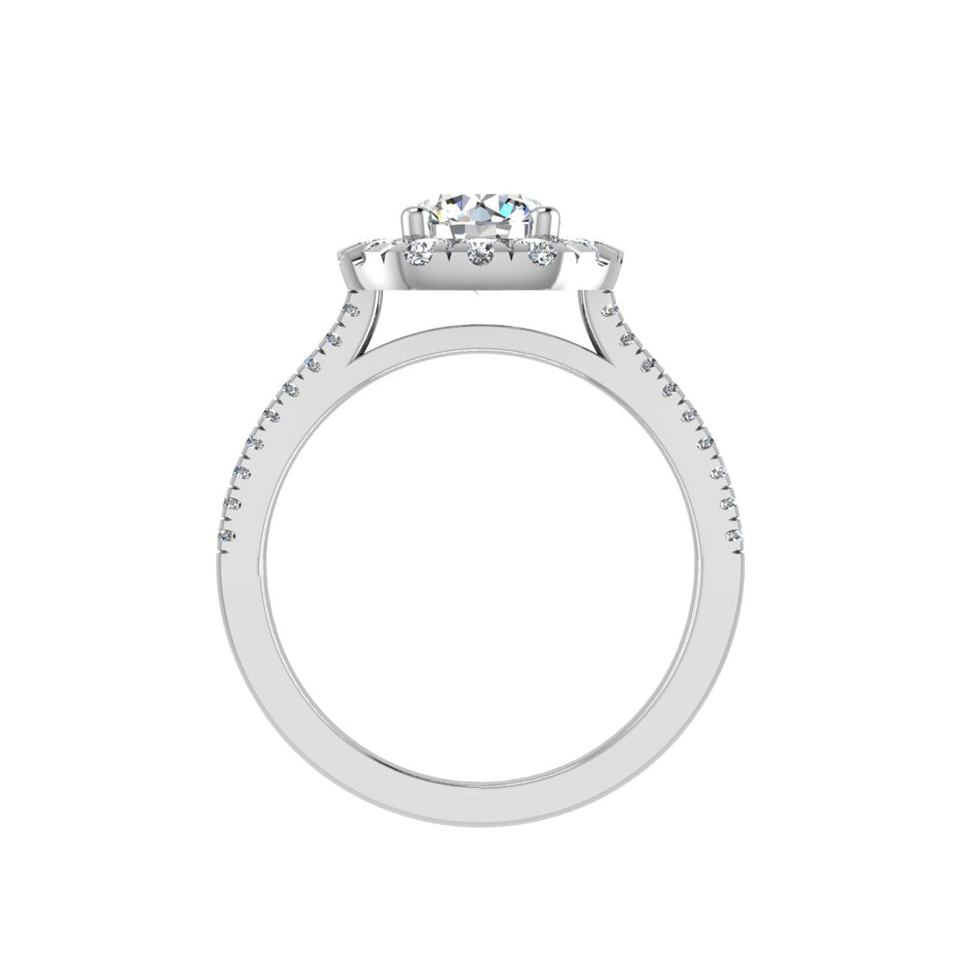 Piper Halo Engagement Ring