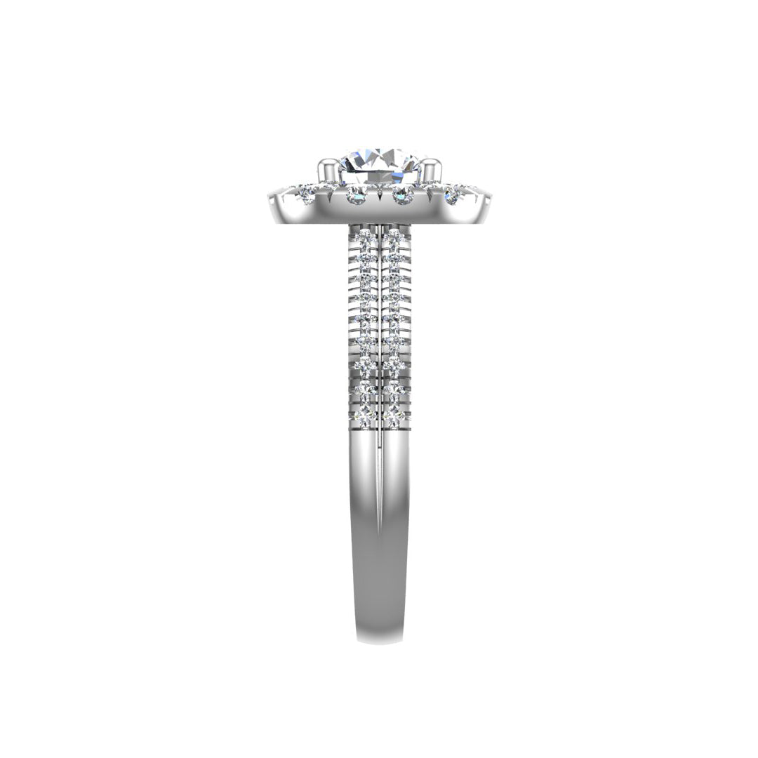 Piper Halo Engagement Ring