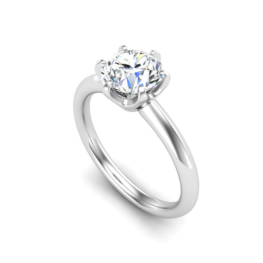 Olivia Knife Edge 6 Prong Tiffany Solitaire