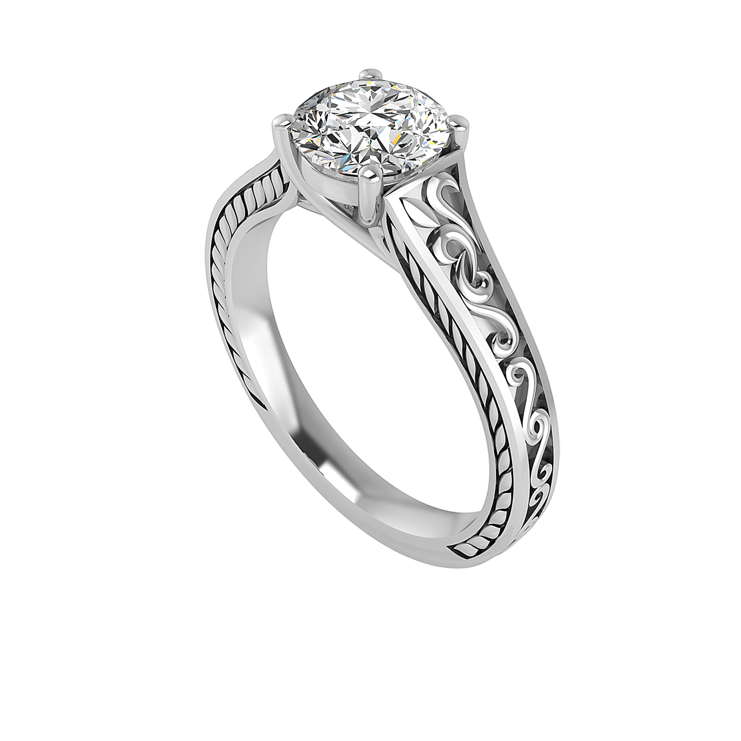 Emma 4 Prong Solitaire Engagement Ring