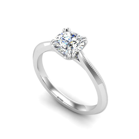 Ava 4 Prong Knife Edge Solitaire