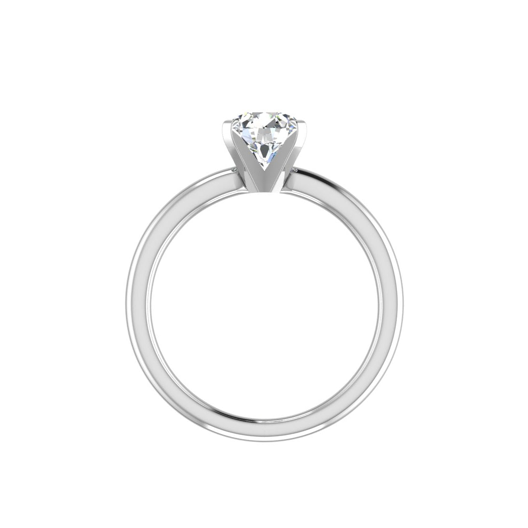 Leah 4 Prong Solitaire Engagement Ring