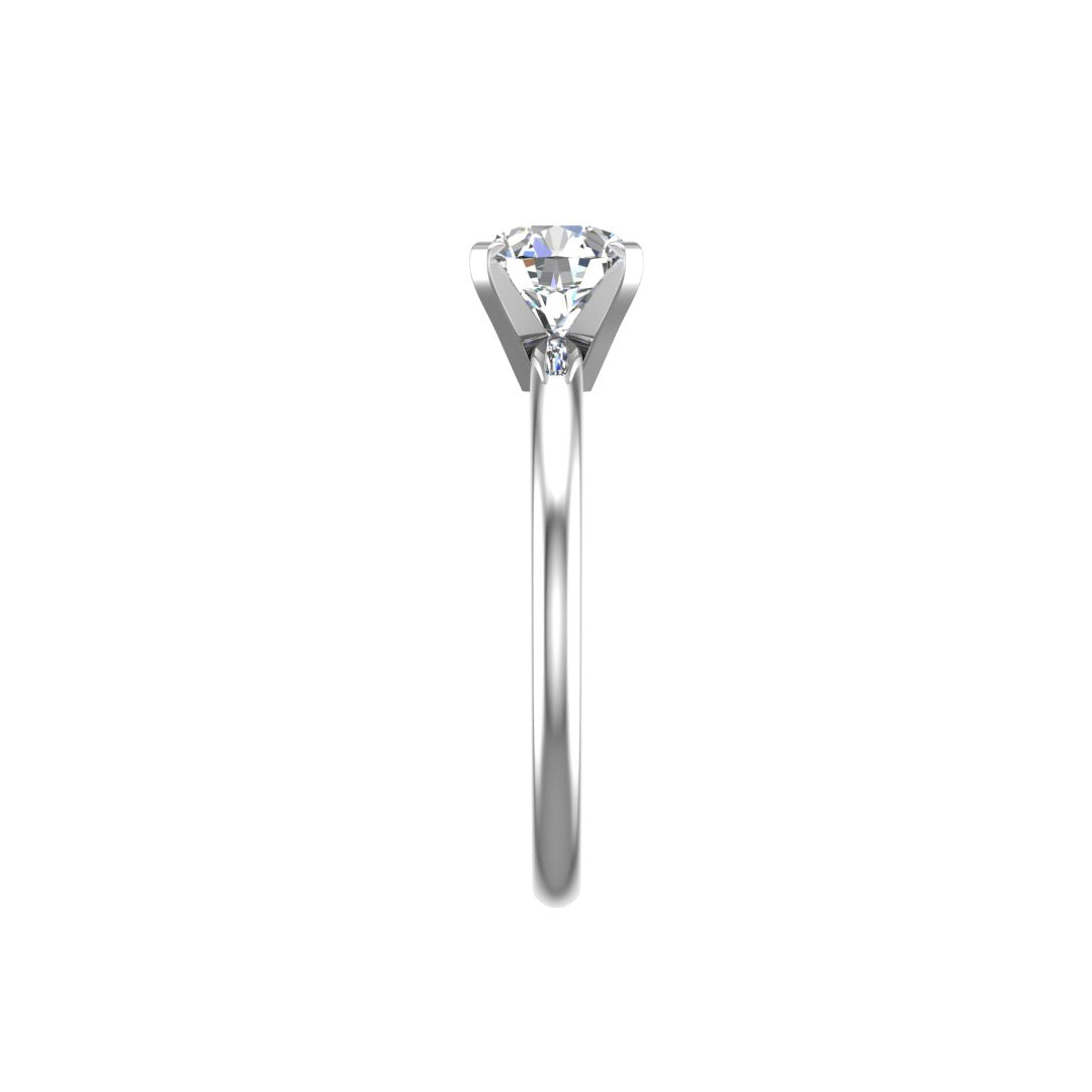 Leah 4 Prong Solitaire Engagement Ring