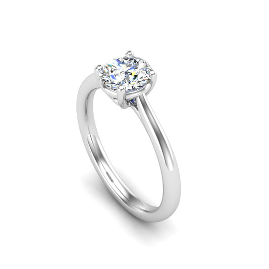Lucy 4 Prong Solitaire With Pinched Shank