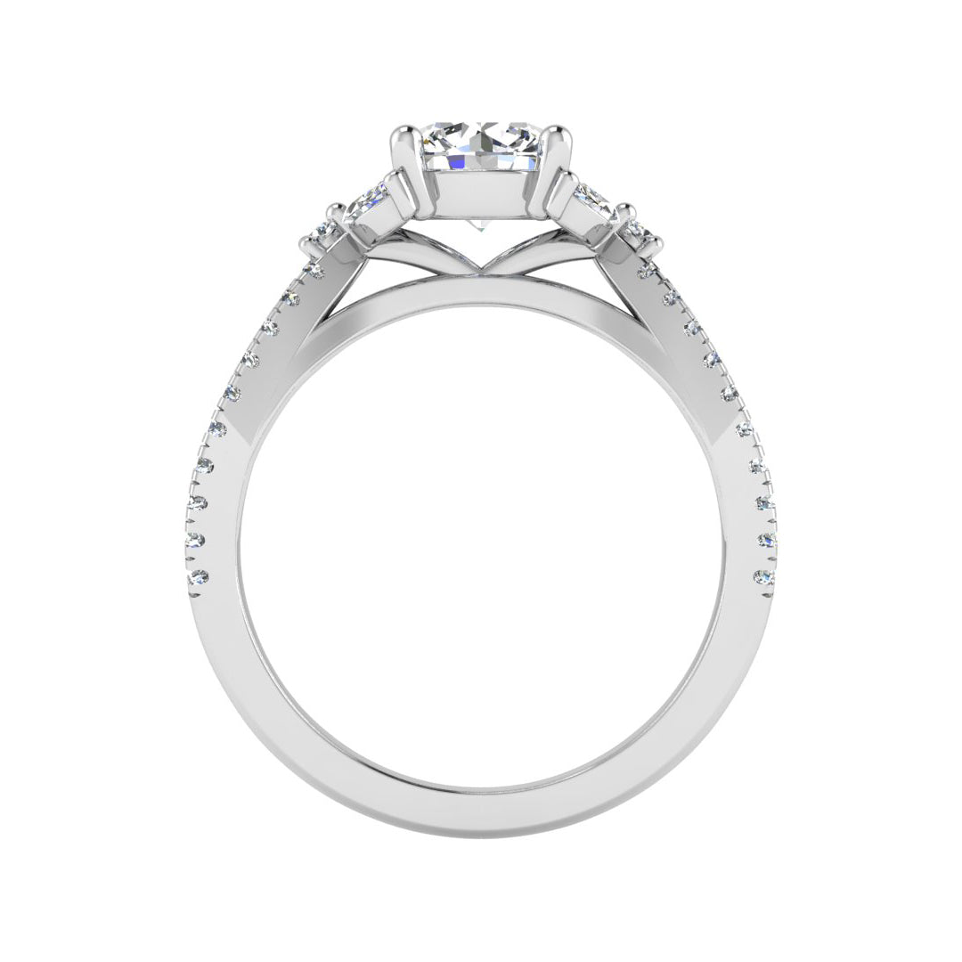 Scarlett Vintage Diamond Crossover Ring