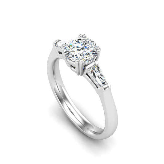 Brooklyn 3 Stone Engagement Ring