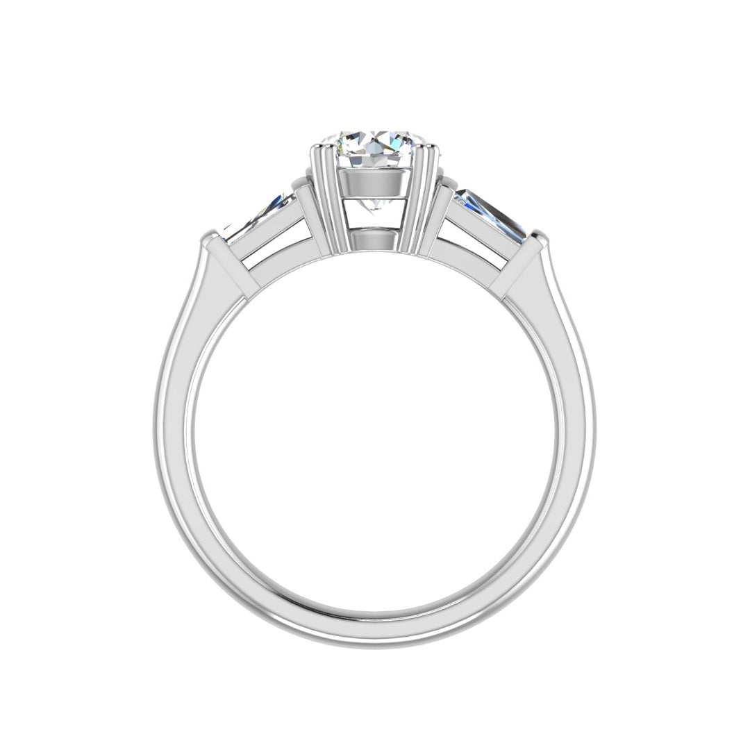 Brooklyn 3 Stone Engagement Ring