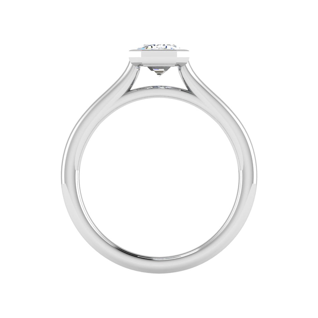 Emery Bezel Solitaire Engagement Ring